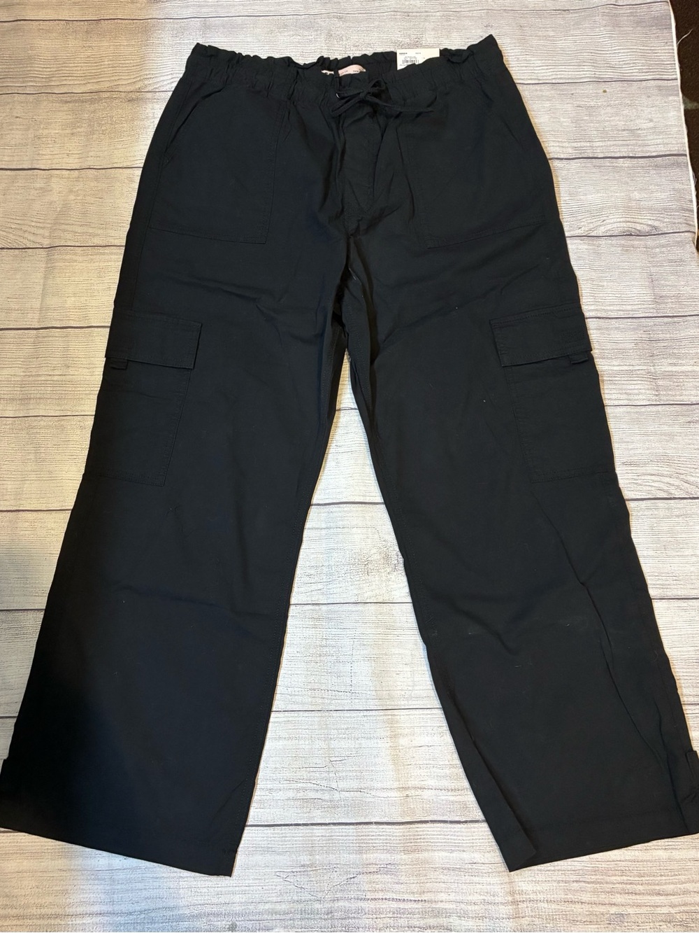 SO Black Women’s Cargo Drawstring Pants NWT